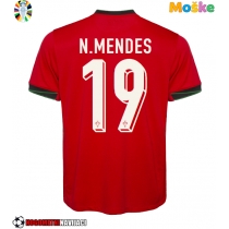 Moške Nogometnih dresov Portugalska Nuno Mendes #19 Domači EP 2024 Kratki rokavi